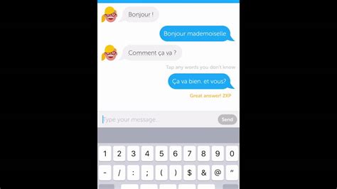 duolingo app chat feature youtube