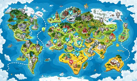 world map   game behance