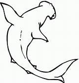 Shark Coloring Pages Hammerhead Printable Color Template Outline Kids Colouring Templates Stencil Cut Pattern Print Clipart Sheets Animals Tooth Cliparts sketch template