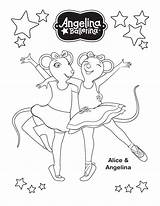Ballerina Angelina Coloring Pages Printable Print Episodes Getdrawings Drawing Coloring2print sketch template