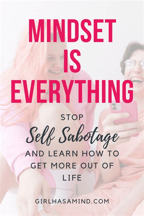 girl   mind mindset   stop  sabotage  learn       life