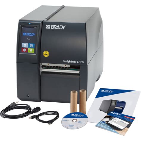 bradyprinter   dpi industrial label printer esd protected  product  wire id