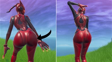 very hot and sexy red catwoman skin lynx stage 3 fortnite season 7