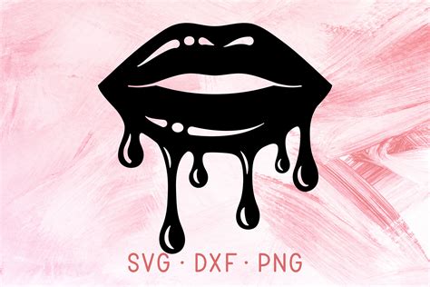 Lips Png Biting Wet Mouth Clipart Tongue Vector Eps Cut Files For