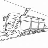 Trolley 30seconds Trains Tip Railroad sketch template