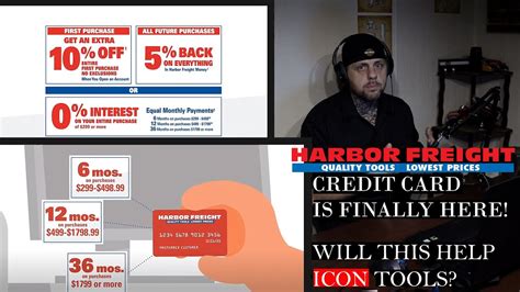 harbor freight credit card  finally  youtube
