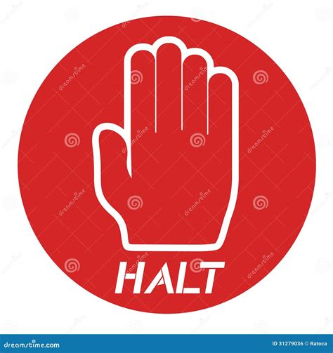 halt icon royalty  stock image image