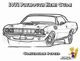 Coloring Pages Muscle Car Plymouth Barracuda Cars American Speed Need Cuda Hemi Dodge Bold Yescoloring Adult Boys Classic Colouring Brawny sketch template