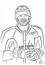 Hockey Ovechkin Alex Lnh Brady Colorier sketch template