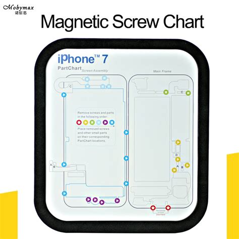 9pcs Lot Magnetic Screw Chart For Iphone X 8 Mat 8plus 6 6plus 6s 7 7
