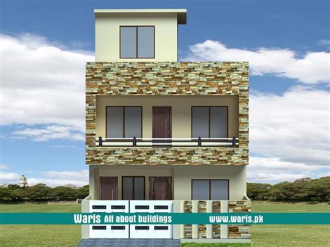 waris  marla house  view elevation   islamabad pakistan house front house