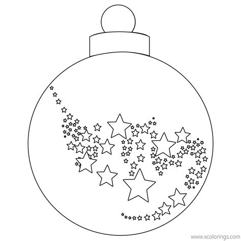 christmas ornament  stars coloring pages xcoloringscom