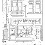 Coloring Burgers Bob Book Bobs Official sketch template