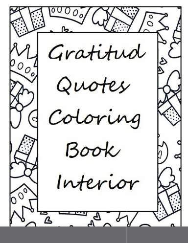 gratitude quotes coloring book interior