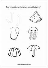 Color Alphabet Objects Start Starting Coloring Megaworkbook Worksheet Things Only sketch template
