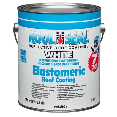 kool seal white elastomeric roof coating  gal walmartcom walmartcom