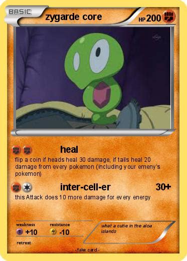 pokemon zygarde core   heal  pokemon card