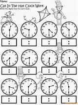 Clock Hat Cat Coloring Color Pages sketch template