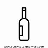 Bottiglia Garrafa Colorir Vinho Ultracoloringpages sketch template