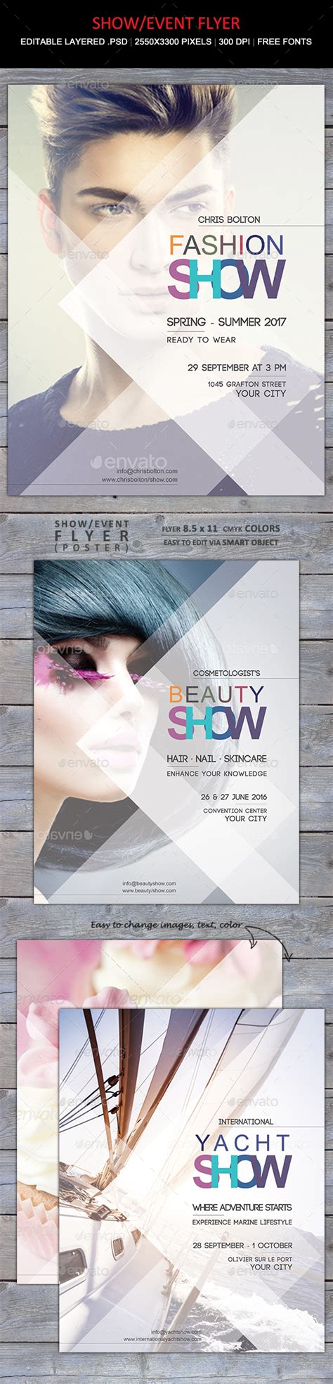 show event flyer  designities graphicriver