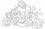 Jesus Bible Coloring Children Reading Christian Vector Drawing Clipart Illustration Cartoon Child God Religious sketch template