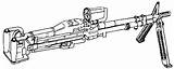 M60 Gun M60d Machine Mg 62mm Door Mounted Purpose General Vehicle Tm Gp Inetres Infantry Military sketch template