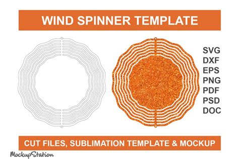 wind spinner template svg  glowforge sublimation