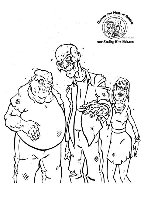 Zombie Coloring Page Coloring Books Halloween Coloring Book