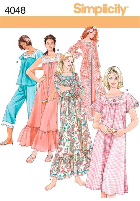 simple  vintage nightgown patterns web  girls nightgown