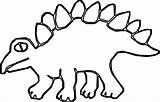 Spikes Stegosaurus Dinosaur Ingrahamrobotics Wecoloringpage sketch template