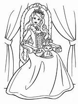 Coloring Pages Princess Cat Barbie Sam Coloring4free Printable 2021 Drawing Sitting Throne Her Beautiful Getdrawings Template Getcolorings Sketch Library Clipart sketch template