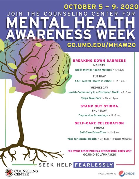 umd gvpt  news mental health awareness week october