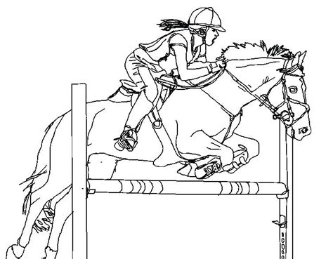 horse  rider coloring coloring pages