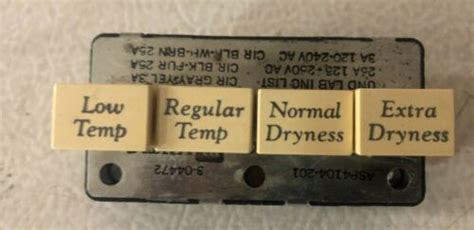vintage maytag dryer model de temperature switch   asp   ebay