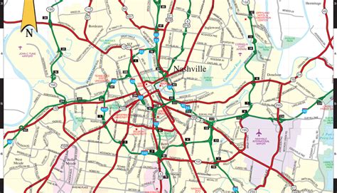 Show Me A Map Of Nashville Tennessee Zip Code Map