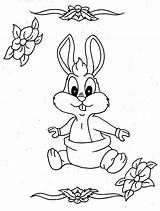 Baby Diaper Coloring Bunny Pages Bugs Drawing Looney Getdrawings Tunes Color sketch template