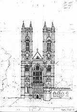 Abbey Facade Westminster Deviantart sketch template