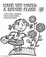 Coloring Girl Daisy Scout Pages Make Better Place Scouts Law Petal Brownie Printable Brownies Makingfriends Leader Color Activities Sheet Girls sketch template