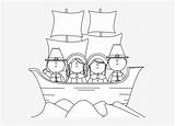 Mayflower Pilgrims Coloring Pngkit sketch template