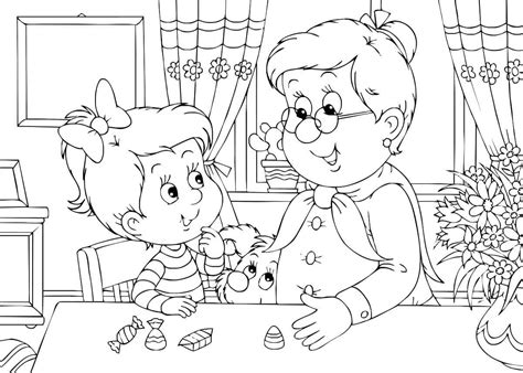 printable grandparents day coloring pages