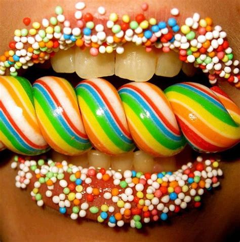sweet tooth candy lips candy lip art