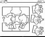 Rompecabezas Animales Animal Jigsaw Figuras Geometricas sketch template