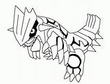 Coloring Groudon sketch template