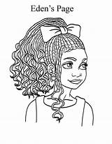 Coloring Pages Girls African American Girl Sheets Boys Eden Printable Kids Famous Edens Books Color Afro Adults Family Getcolorings Drawings sketch template