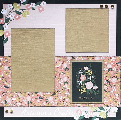 Beautiful Day Premade Scrapbook Page 12x12 Layout