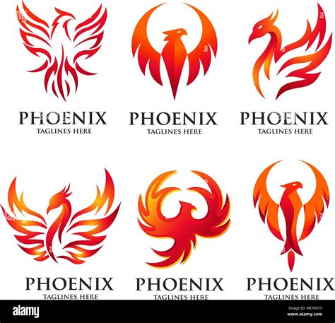 luxury phoenix logo concept  phoenix bird logo design phoenix