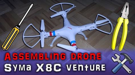syma xc skladanie drona pierwsze zlozenie assembling preparation    flight