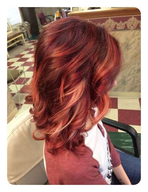 Impressive Auburn Hair With Copper Highlights Inspirations To The Hairs