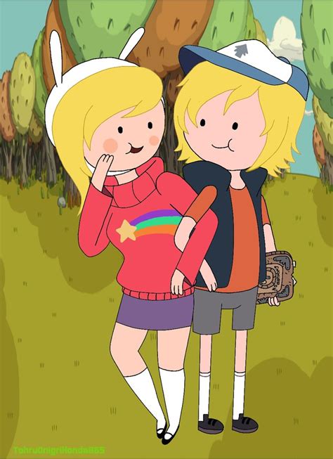 Finn And Fionna As Dipper And Mabel By Tohruonigrihonda865 On Deviantart