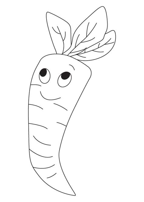 coloring pages cartoon carrot coloring pages kids